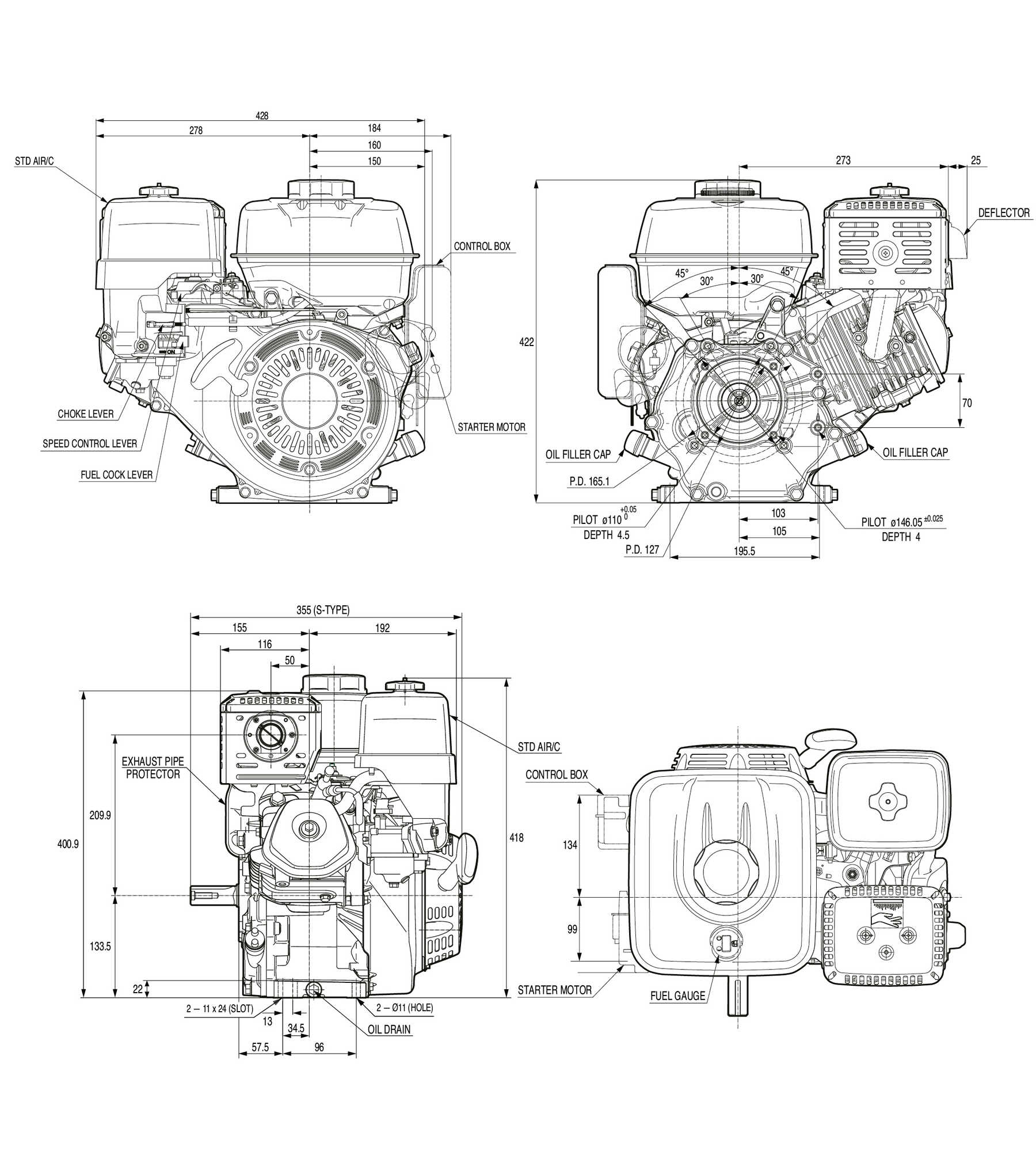 GX270 Honda engines